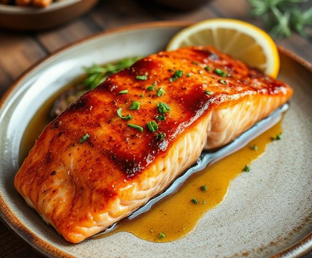 Easy Maple Dijon Salmon