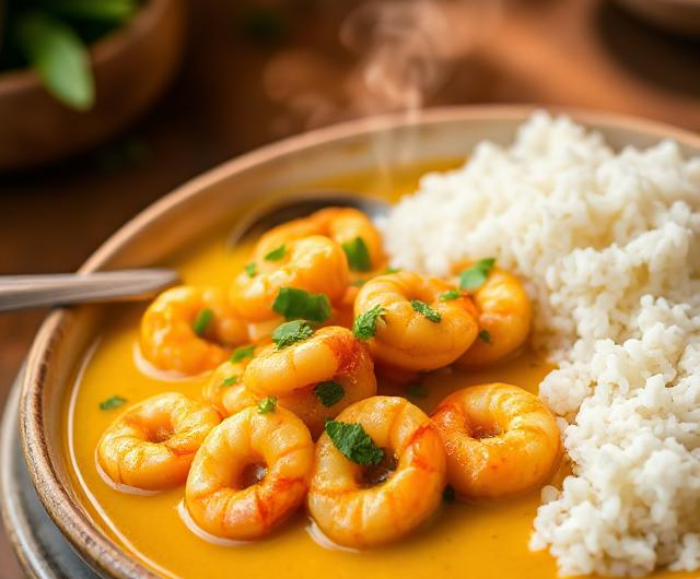Easy Coconut Curry Shrimp