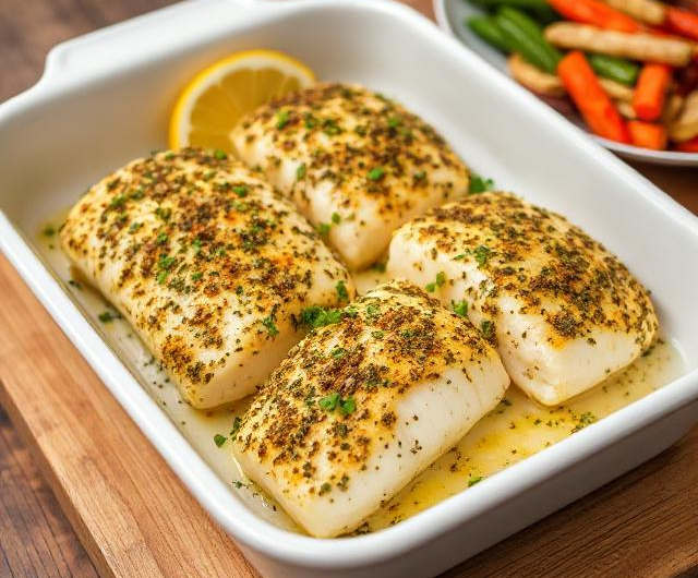 Easy Baked Herb-Crusted Cod