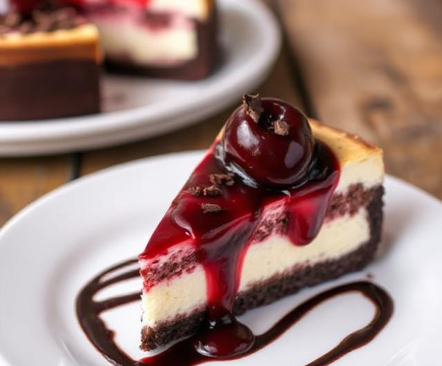 Easy Black Forest Cheesecake