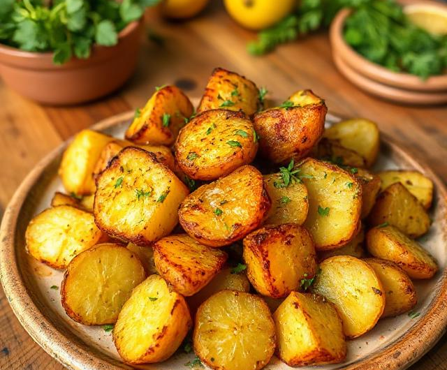 Easy Greek Lemon Potatoes