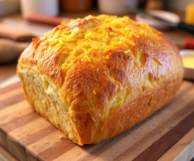 Easy Cheddar Beer Bread