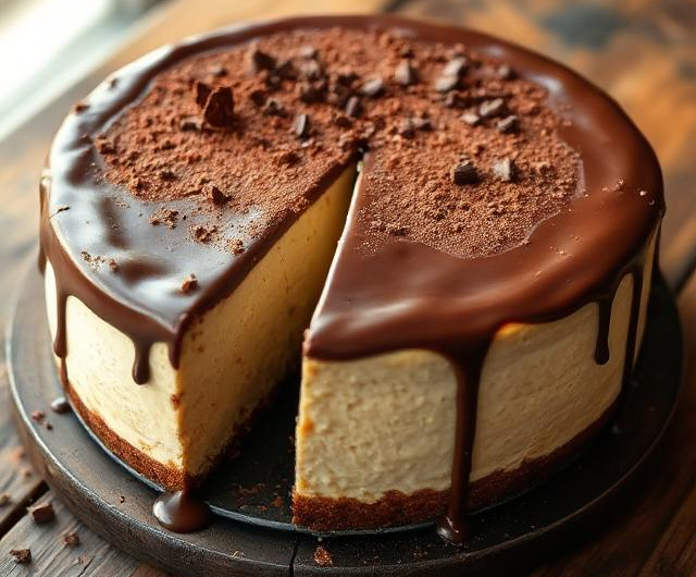 Easy Kahlua Cheesecake