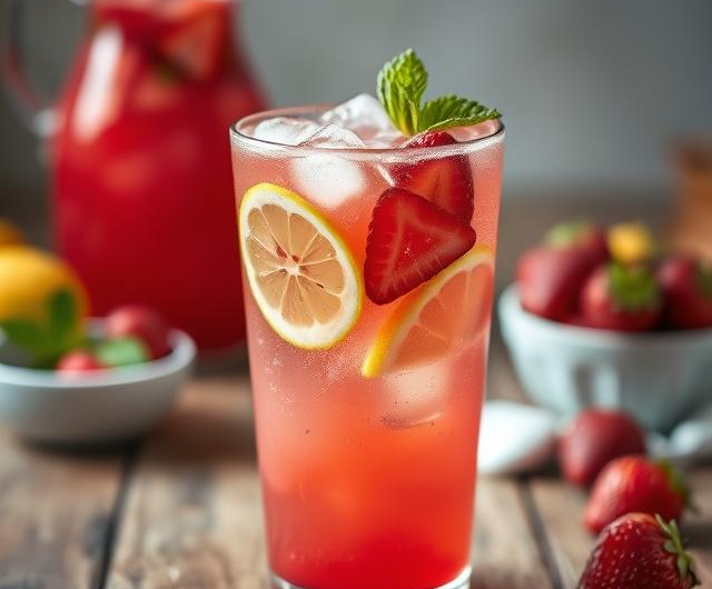 Easy Homemade Strawberry Lemonade