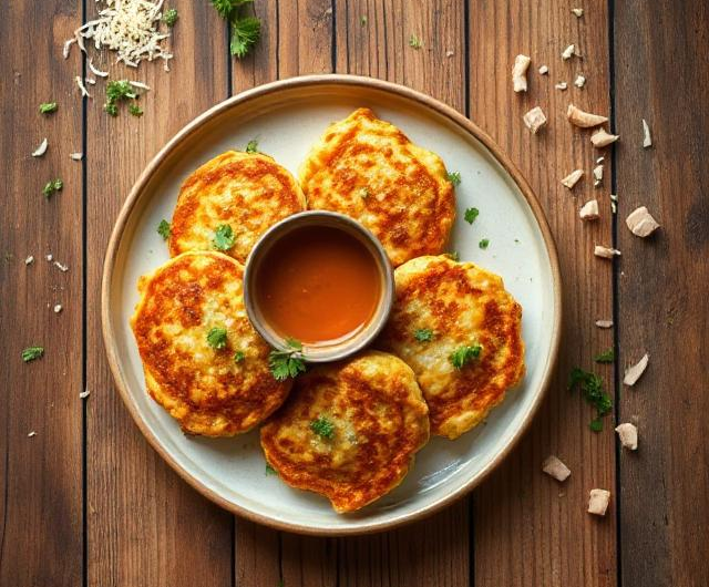 Easy Cheesy Chicken Fritters