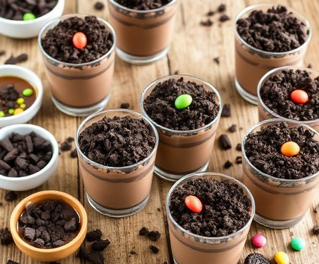 Easy Oreo Dirt Pudding Cups No-Bake