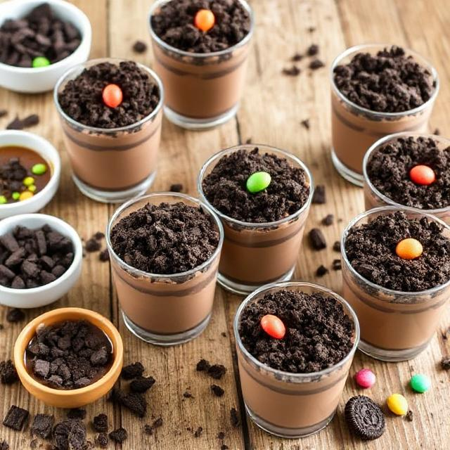 Easy Oreo Dirt Pudding Cups No-Bake