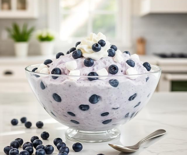 Easy Blueberry Fluff Salad