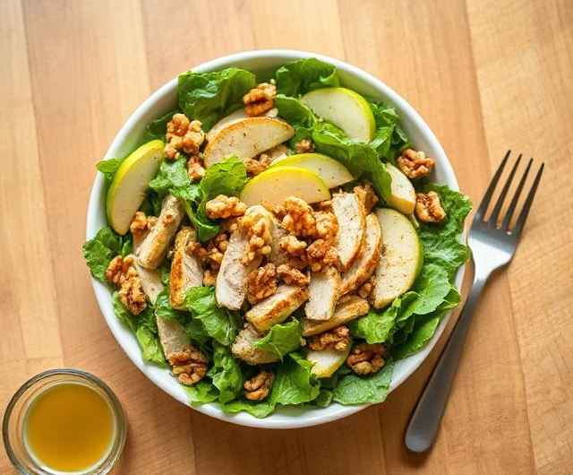 Easy Apple Walnut Chicken Salad