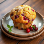 Easy Bakery Style Fresh Cranberry Muffins