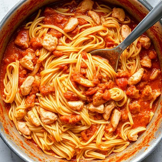 Easy Cheesy Tomato Chicken Pasta