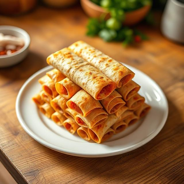 Easy Baked Chicken Taquitos