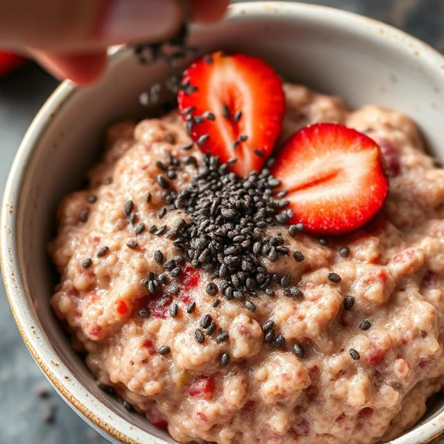 Easy Vegan Strawberry Oatmeal