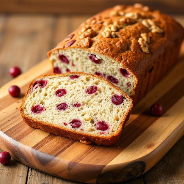 Easy Cranberry Walnut Bread