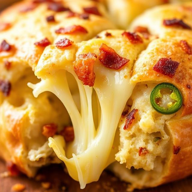 Easy Jalapeño Popper Pull-Apart Bread