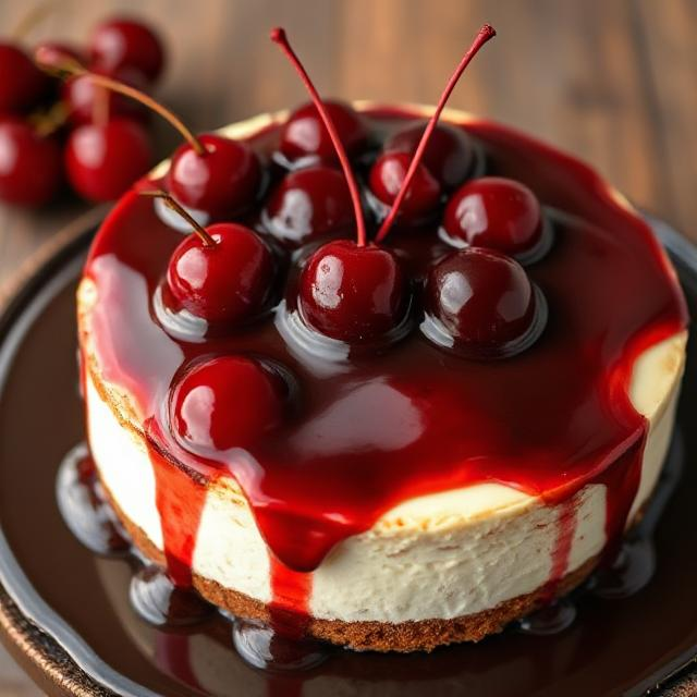 Easy Black Forest Cheesecake