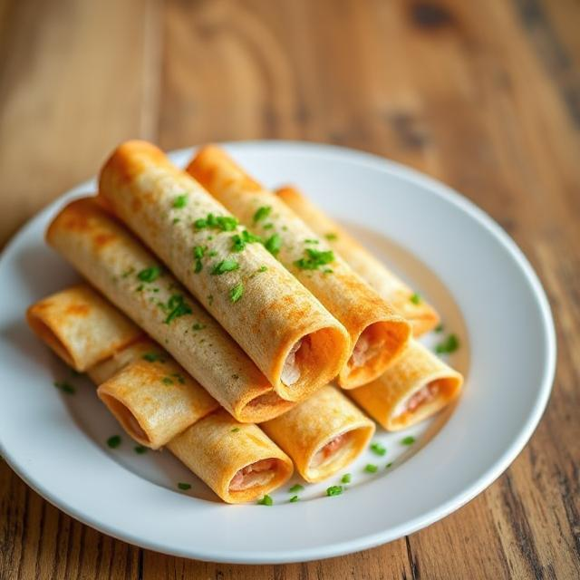 Easy Baked Chicken Taquitos