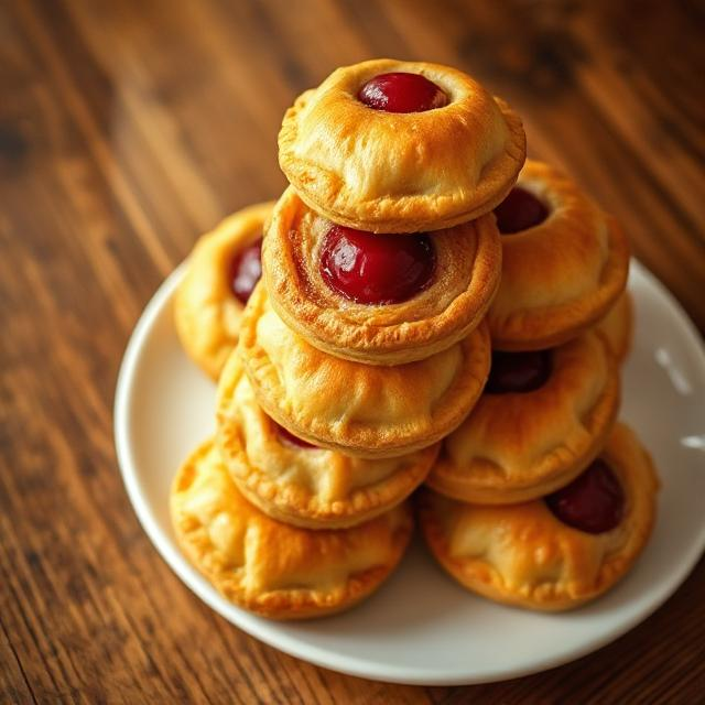 Easy Mini Cherry Pastries with Cream Cheese