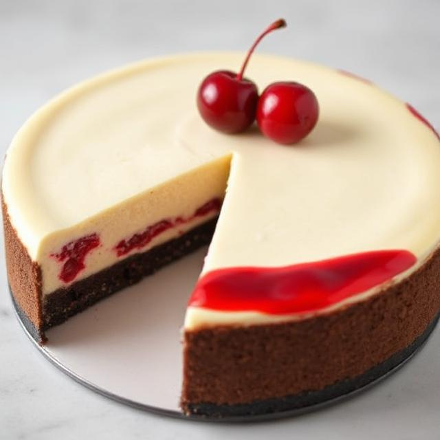 Easy Black Forest Cheesecake