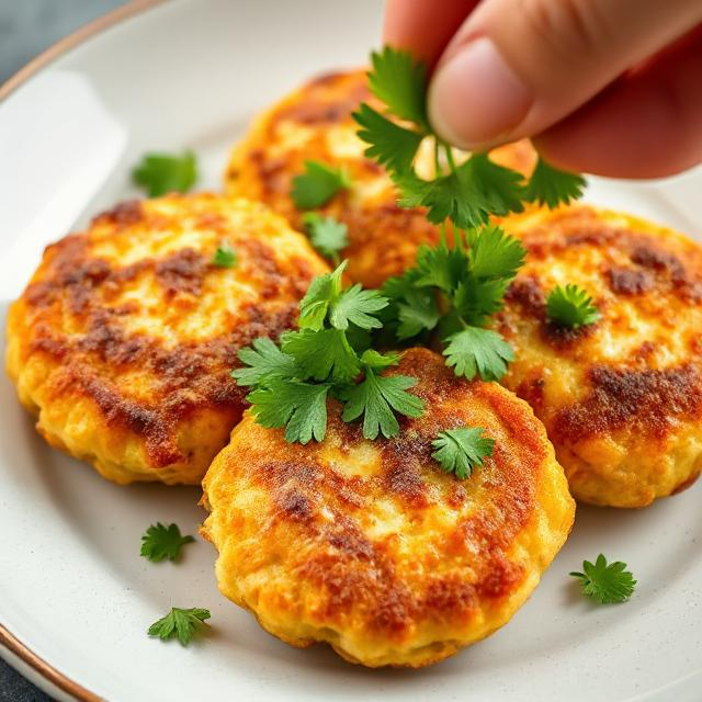 Easy Cheesy Chicken Fritters