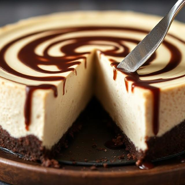 Easy Kahlua Cheesecake