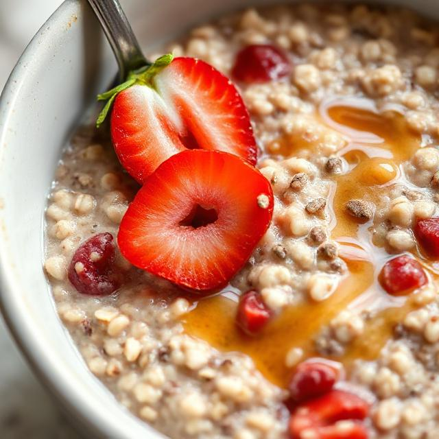 Easy Vegan Strawberry Oatmeal