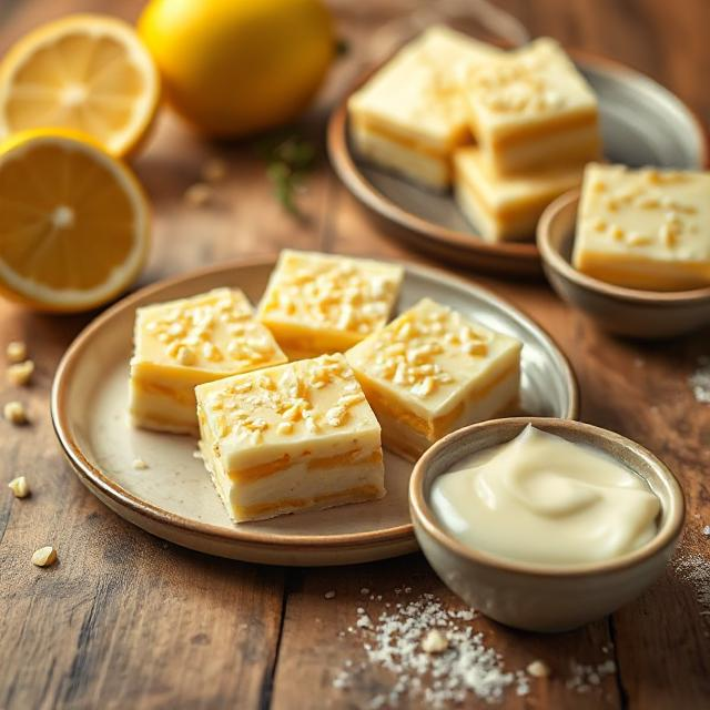 Easy Lemon and White Chocolate Squares