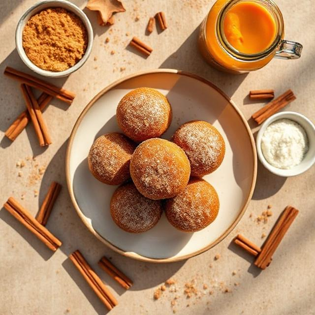 Easy Pumpkin Donut Holes