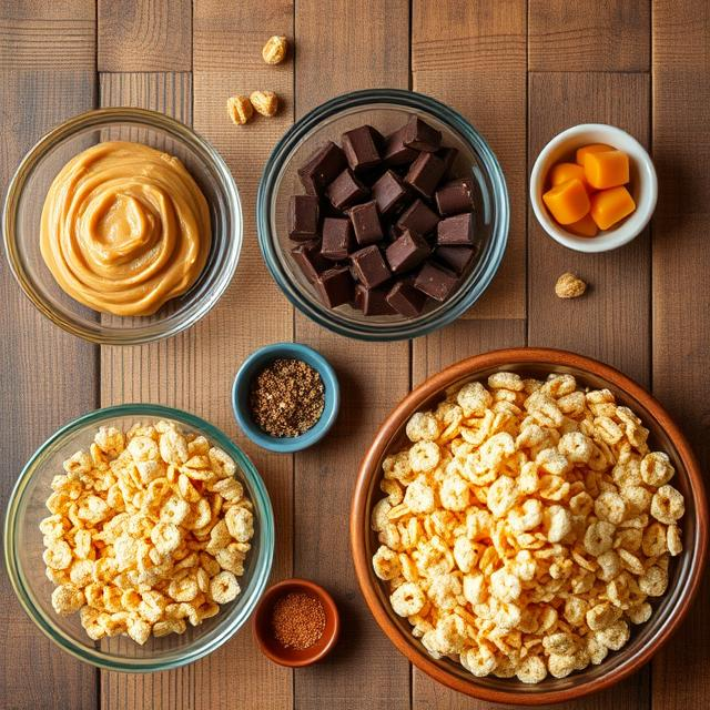 Easy Peanut Butter Butterscotch Chocolate Crispies