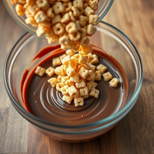 Easy Peanut Butter Butterscotch Chocolate Crispies