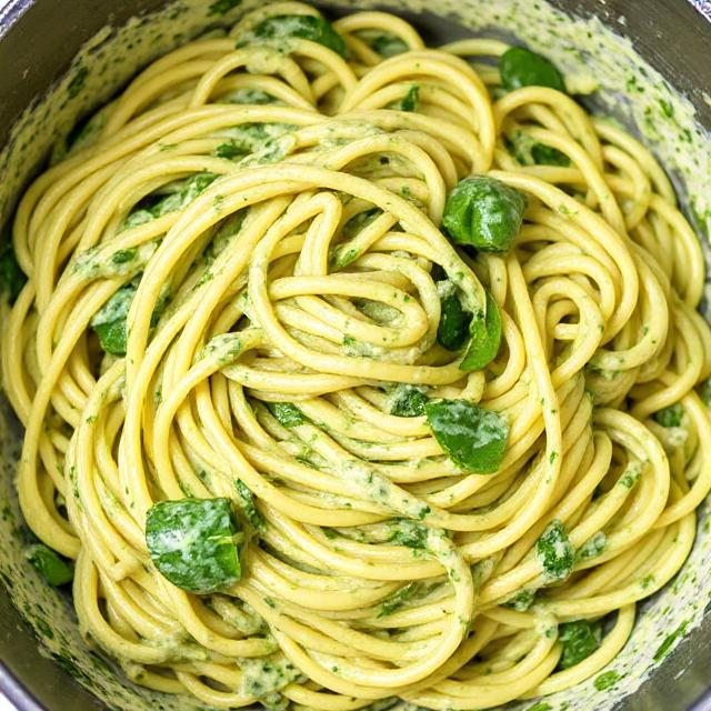 Easy Creamed Spinach Pasta