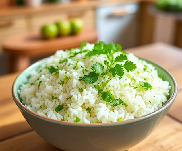 Easy Zesty Lime Cilantro Rice