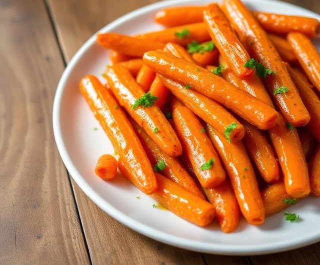 Easy Honey Mustard Roasted Carrots