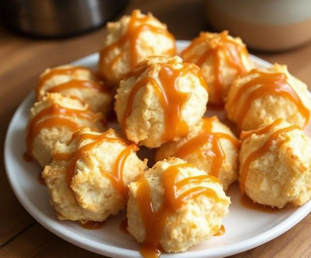 Easy Salted Caramel Coconut Macaroons