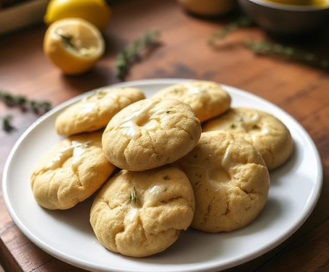 Easy Lemon Thyme Olive Oil Cookies