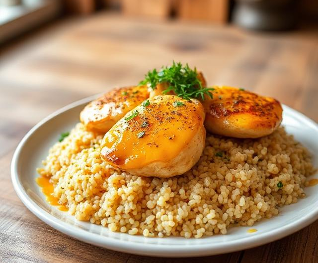 Easy Saffron Infused Chicken with Quinoa