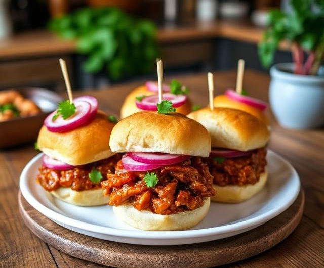 Easy Smoky Barbecue Jackfruit Sliders