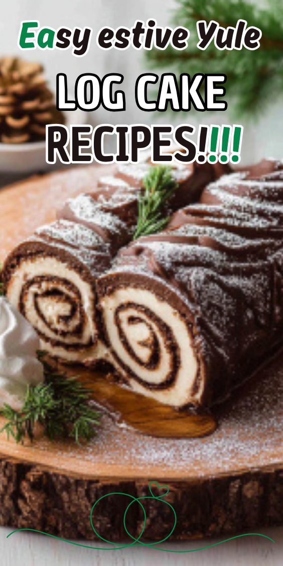 Easy Festive Yule Log Cake
