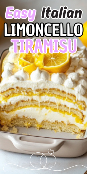 Easy Italian Limoncello Tiramisu