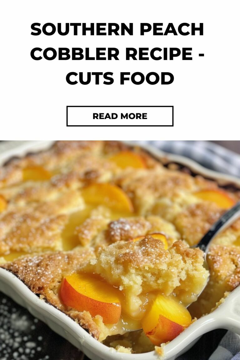 Southern Peach Cobbler Recipe – Cuts Food