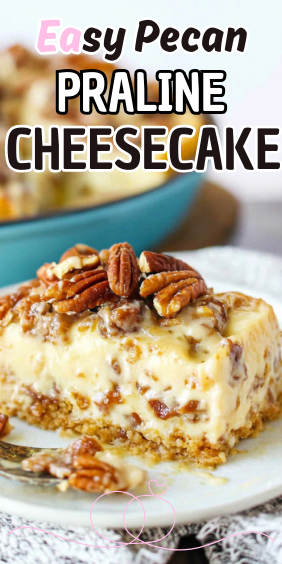 Easy Pecan Praline Cheesecake
