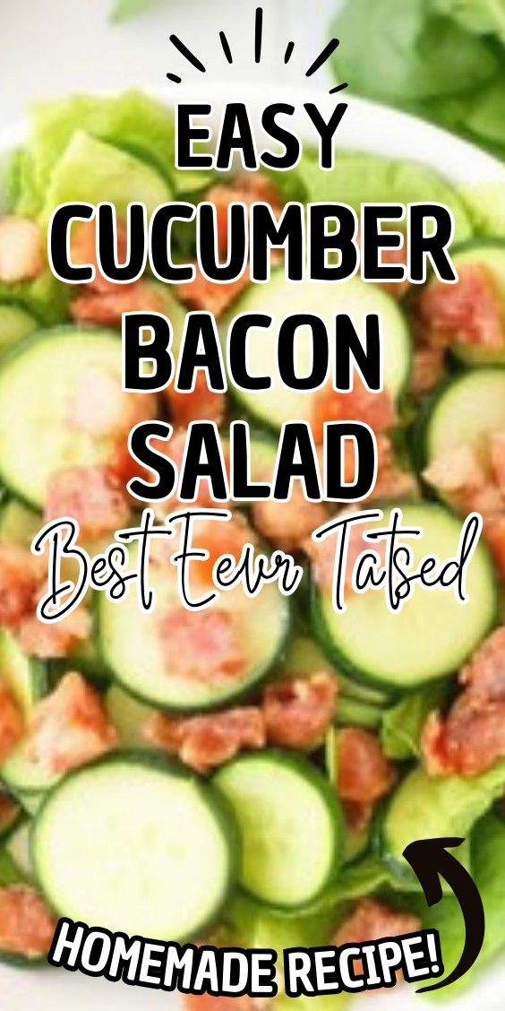 Easy Cucumber Bacon Salad