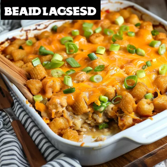 Easy Big Mac Tater Tot Casserole
