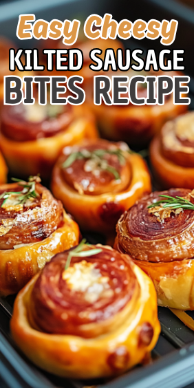Easy Cheesy Kilted Sausage Bites