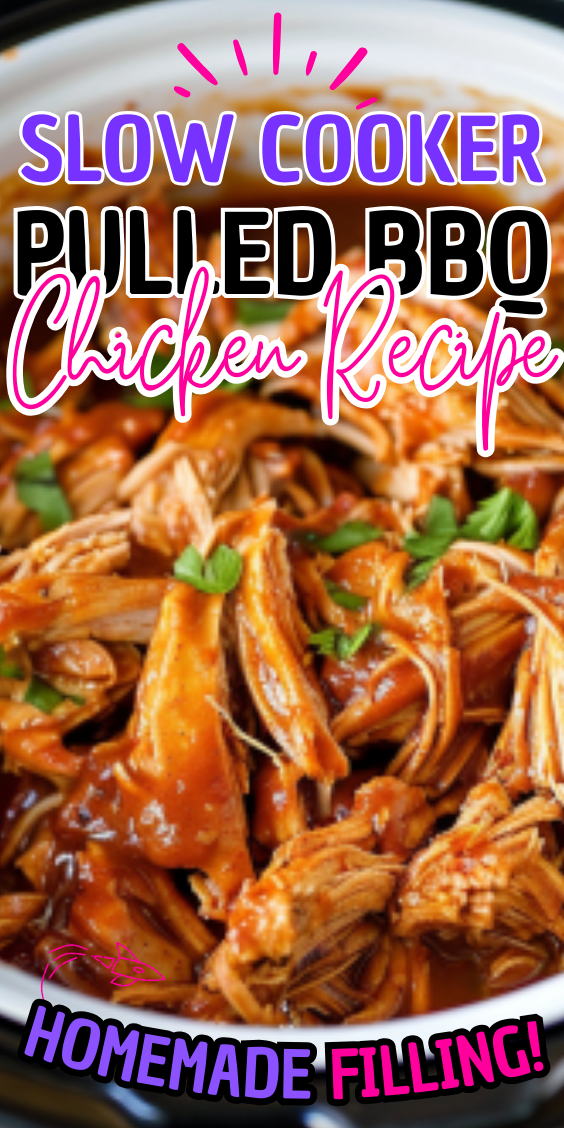 Easy Slow Cooker Pulled BBQ Chicken