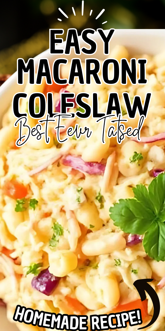 Easy Macaroni Coleslaw