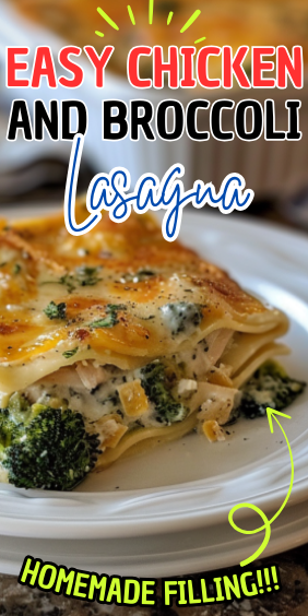 Easy Chicken and Broccoli Lasagna