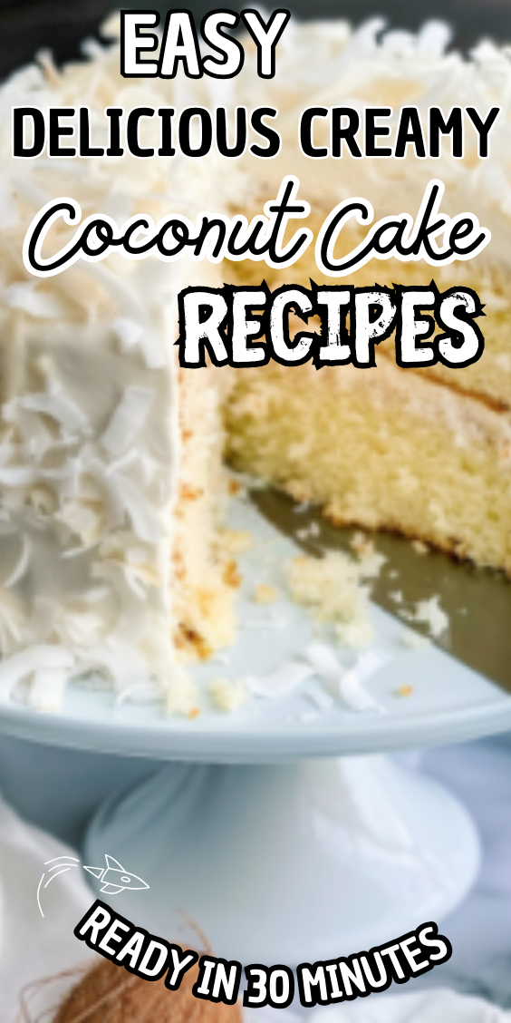 Easy Creamy Coconut Cake