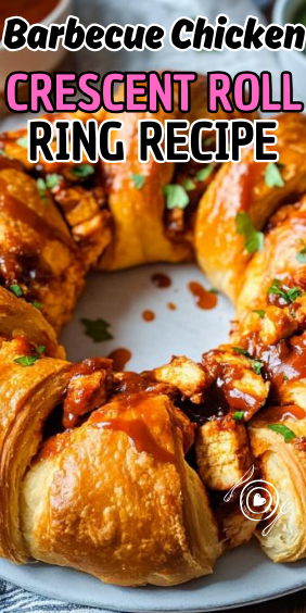 Easy Barbecue Chicken Crescent Roll Ring