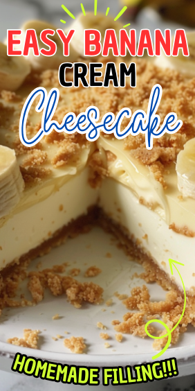 Easy Banana Cream Cheesecake